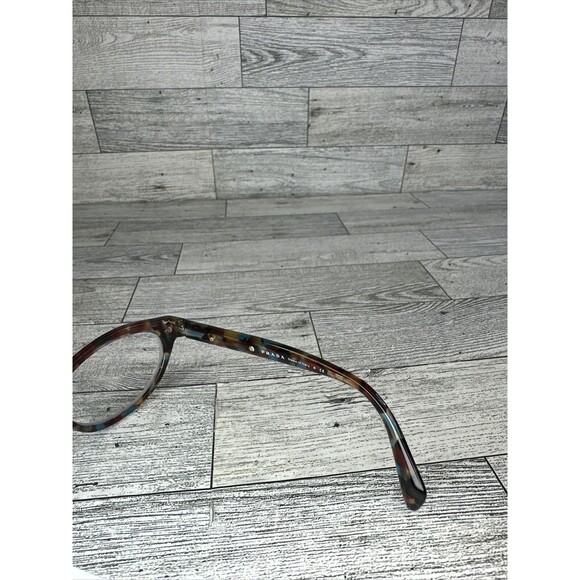 Prada VPR 18P NAG-1O1 Brown Blue Cat Eye Eyeglasses Frames 52-17 135 Italy - Picture 5 of 6
